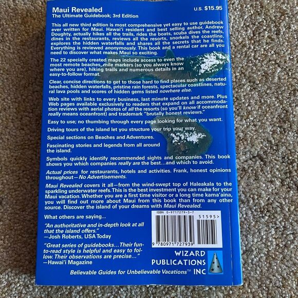 Maui Revealed the Ultimate Guidebook 3rd Edition Andrew Doughty travel vacation - Picture 2 of 2